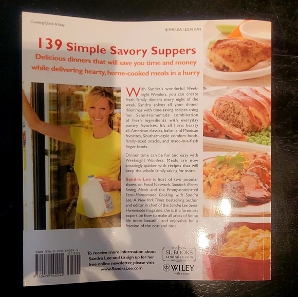 Sandra Lee Weeknight Wonders Cookbook - Picture 2 of 3